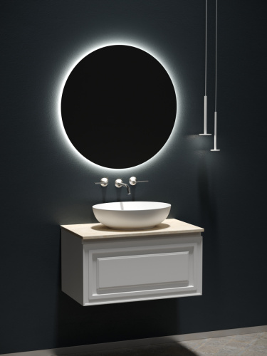 Столешница Sancos TT80A2 80х50 накладная цвет бежевый - фото 5